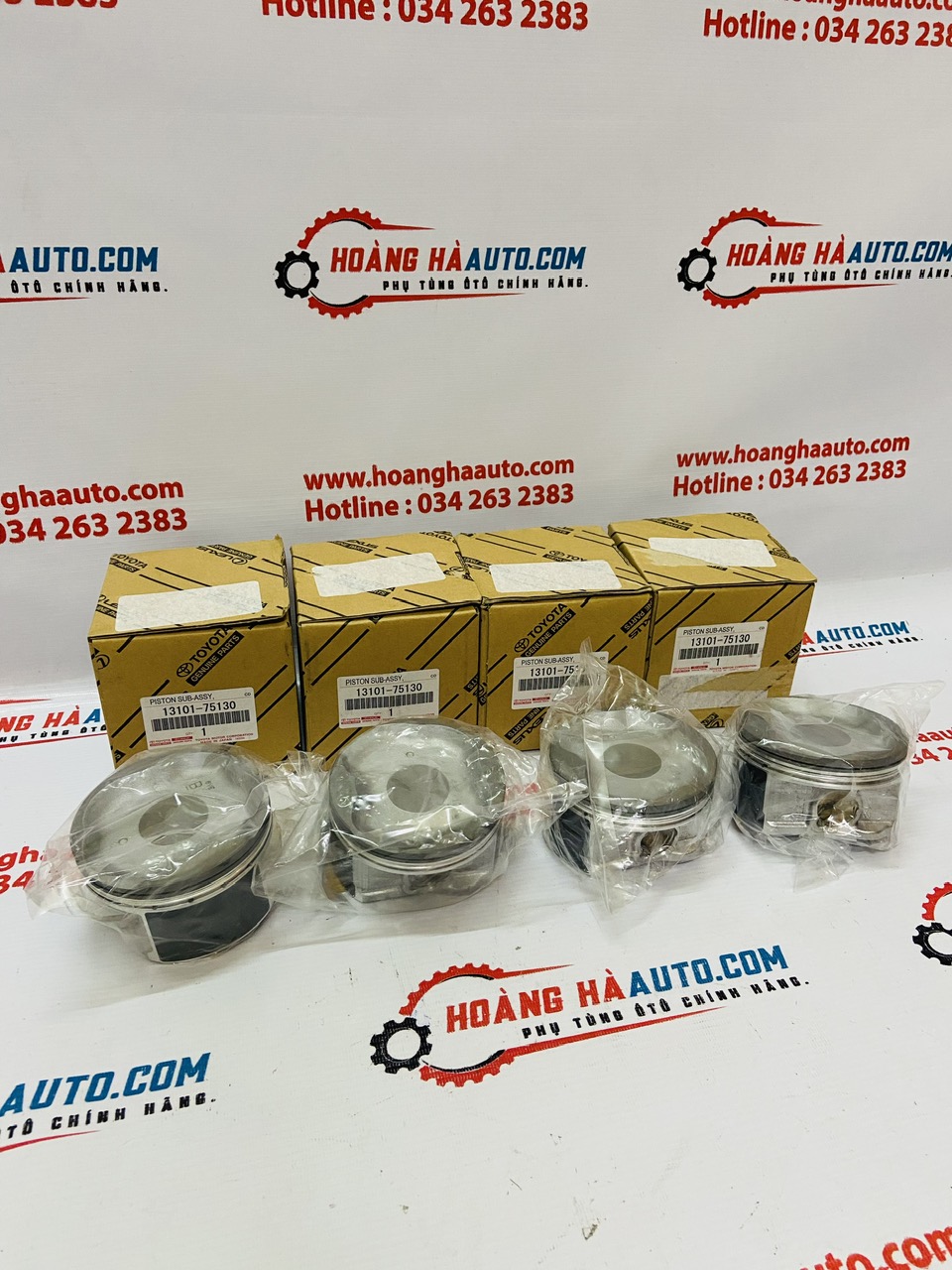 Bộ Piston hơi Fortuner-Prado 2TRFE/STD Chính Hãng 13101-75130 1310175130