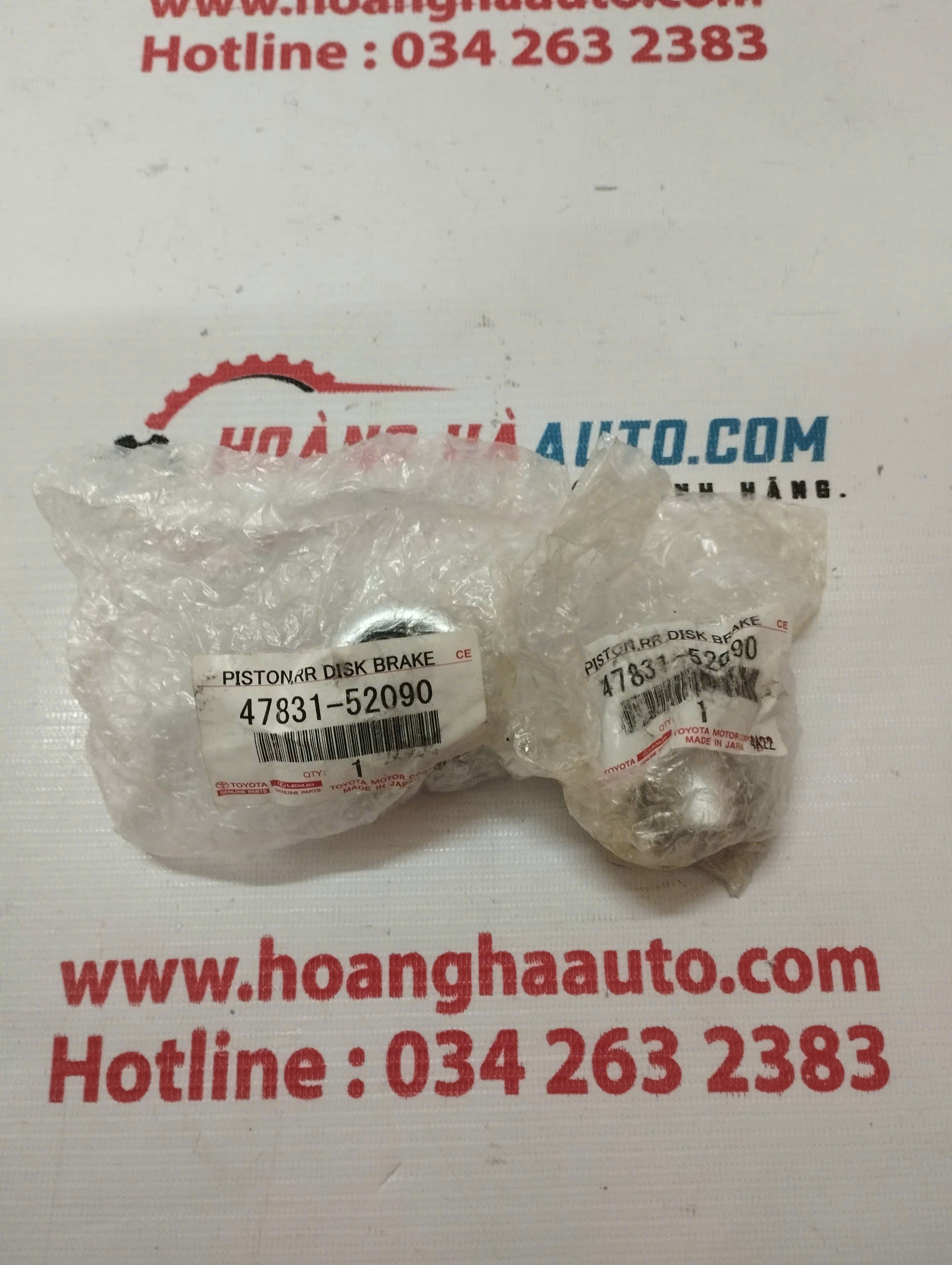 Pistong phanh sau Toyota Vios 2010 - 2018 | Chính Hãng | 47831-52090 4783152090