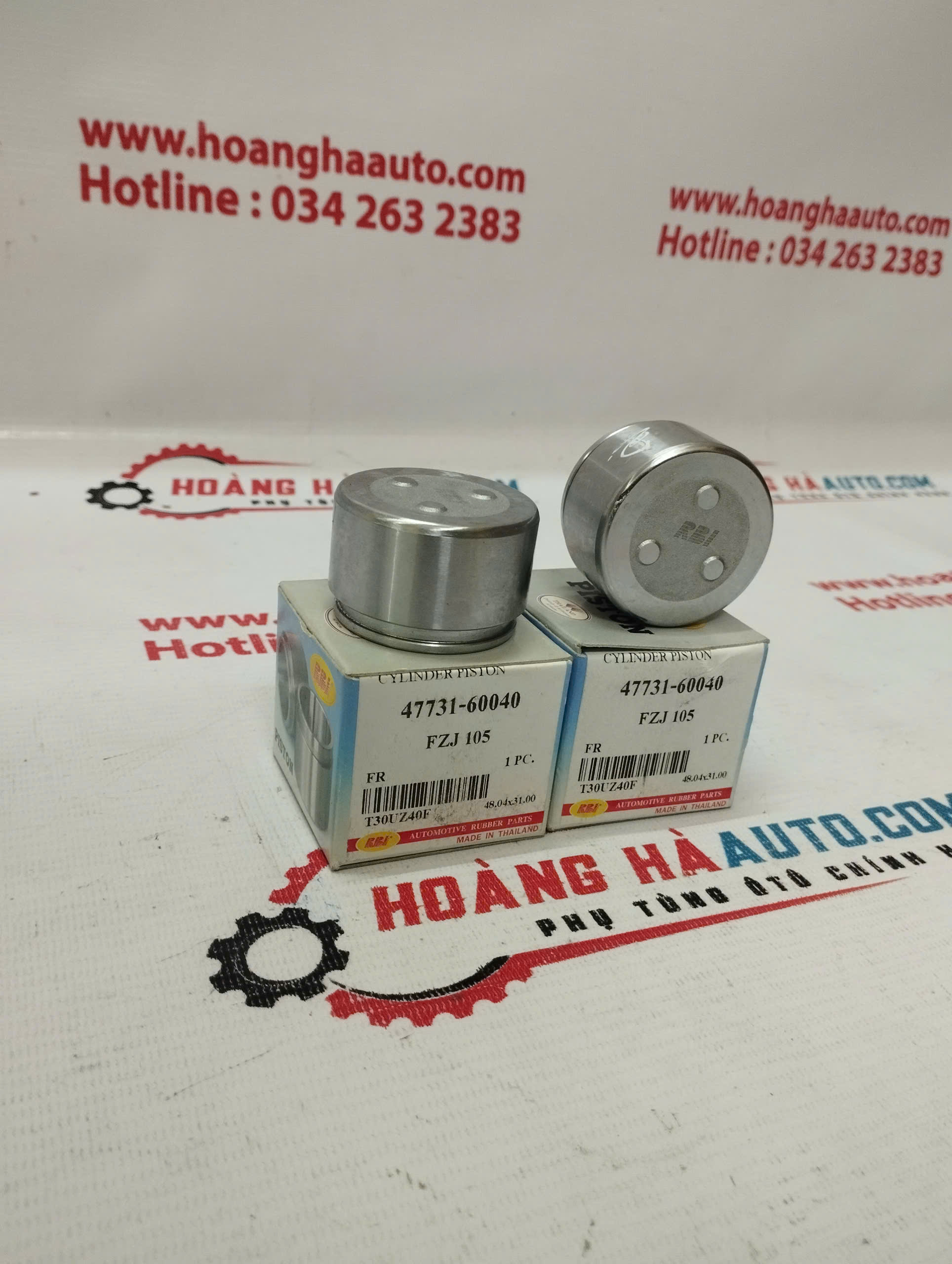 piston phanh trước Land FZJ100 (dk48 - c28) Hàng R.B.I | 47731-60040 4773160040