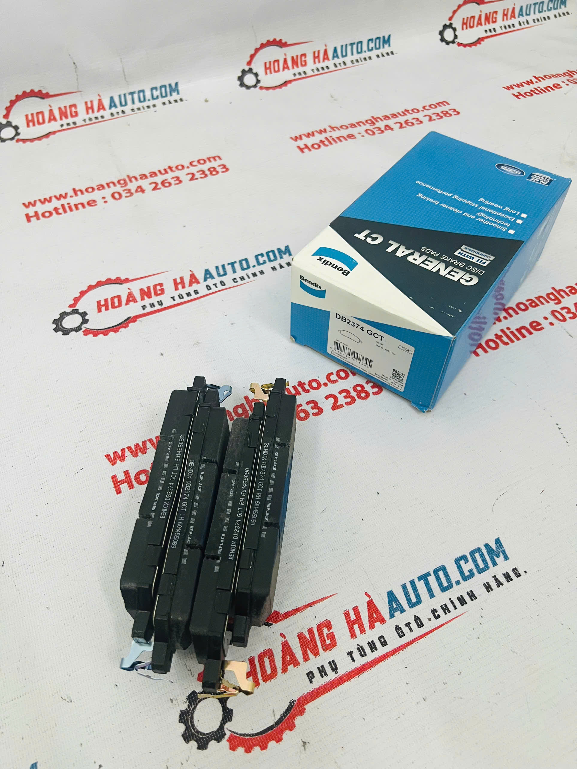 Má phanh trước Nissan Navara 2015-2022 thương hiệu BENDIX | DB2374 GCT DB2374GCT