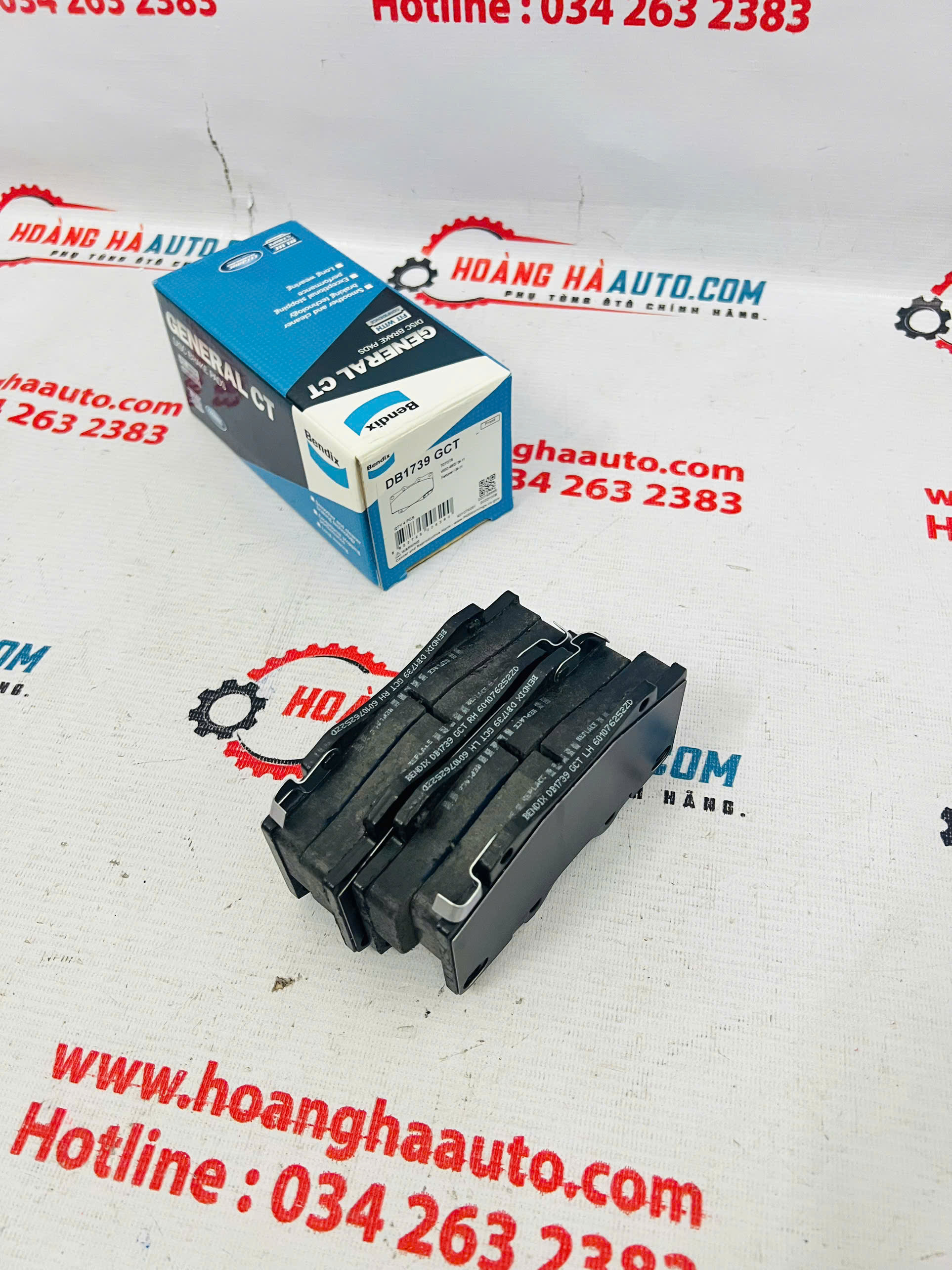 Má phanh trước Toyota Hillux 3.0 2010-2018 thương hiệu Bendix | DB1739 GCT DB1739GCT