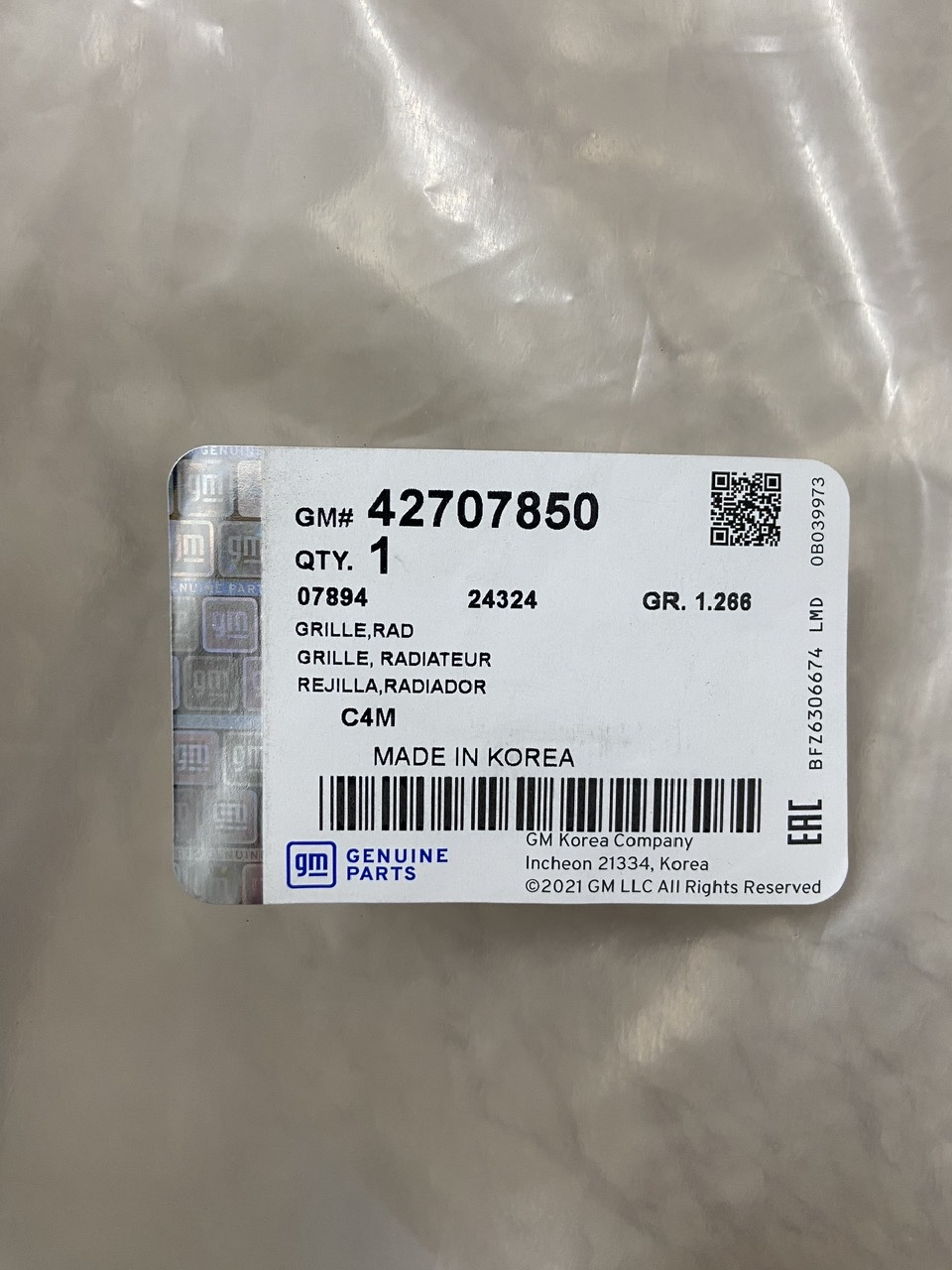 Mặt Calang Vinfast Fadill 2019 Xịn Chính Hãng | 42707850