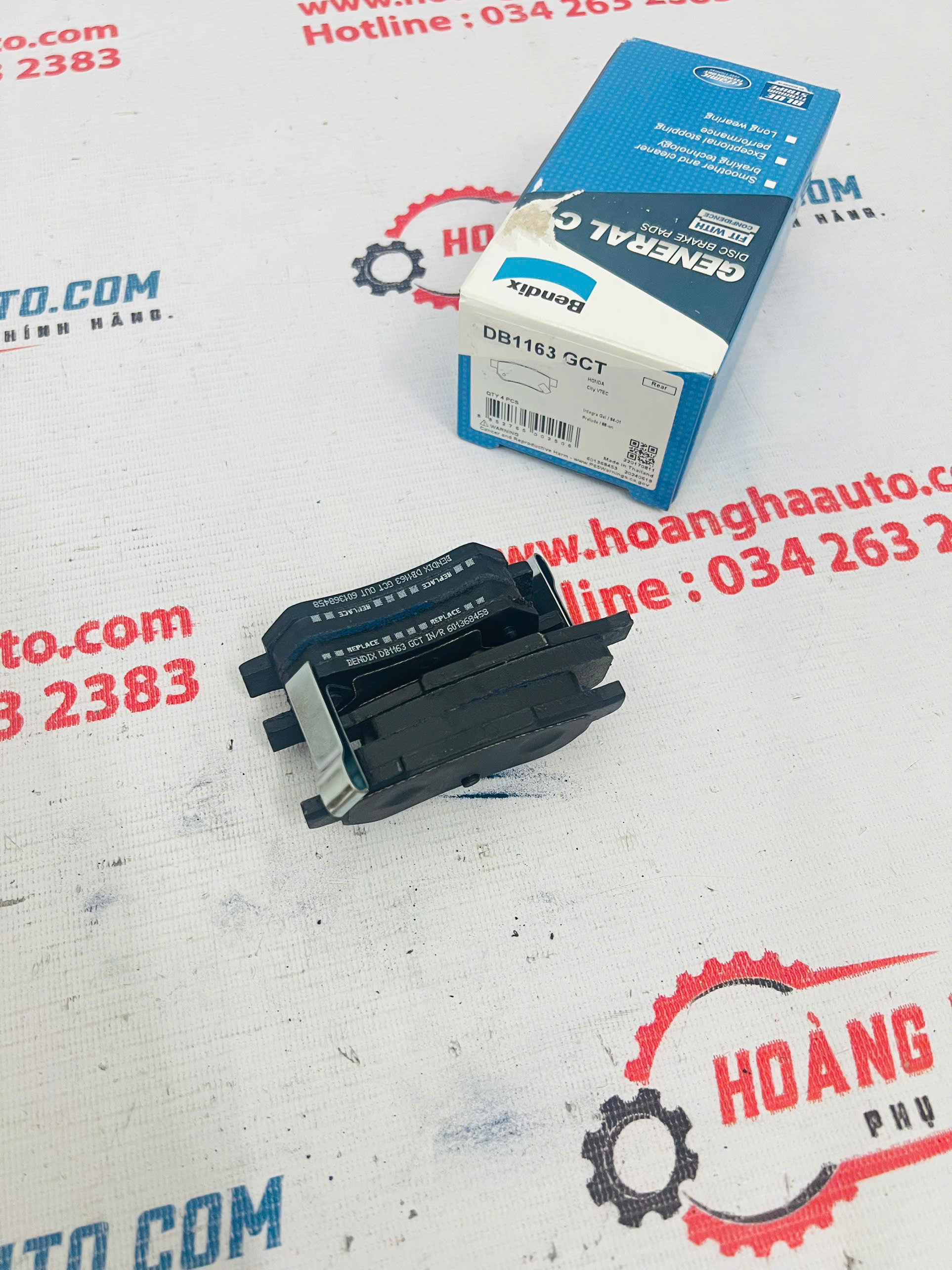 Má phanh sau HONDA CITY 2015 thương hiệu BENDIX | DB1163 GCT 