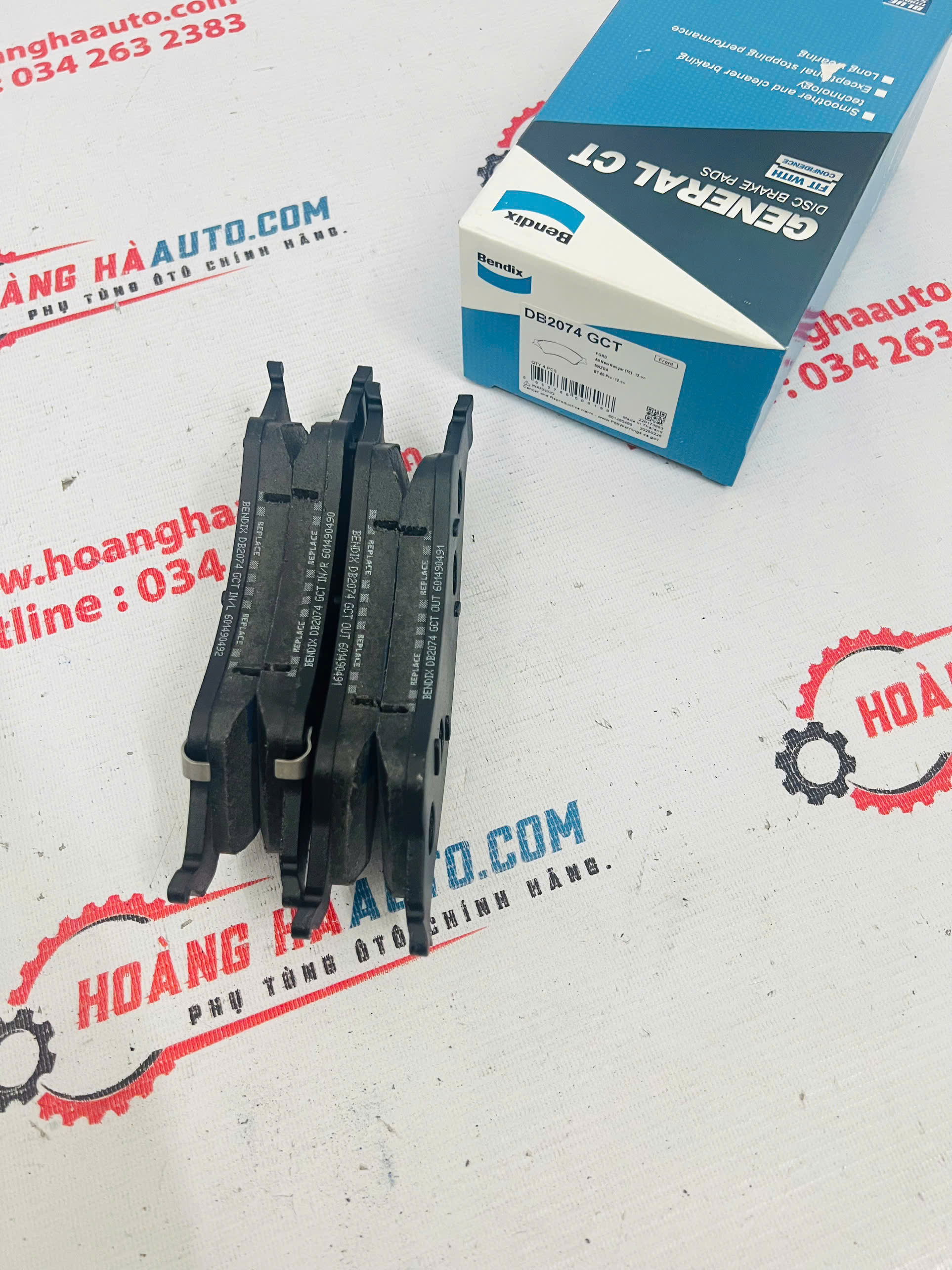 Má phanh trước Ford Rangger 2013 -2023 thương hiệu BENDIX | DB2074 GCT 