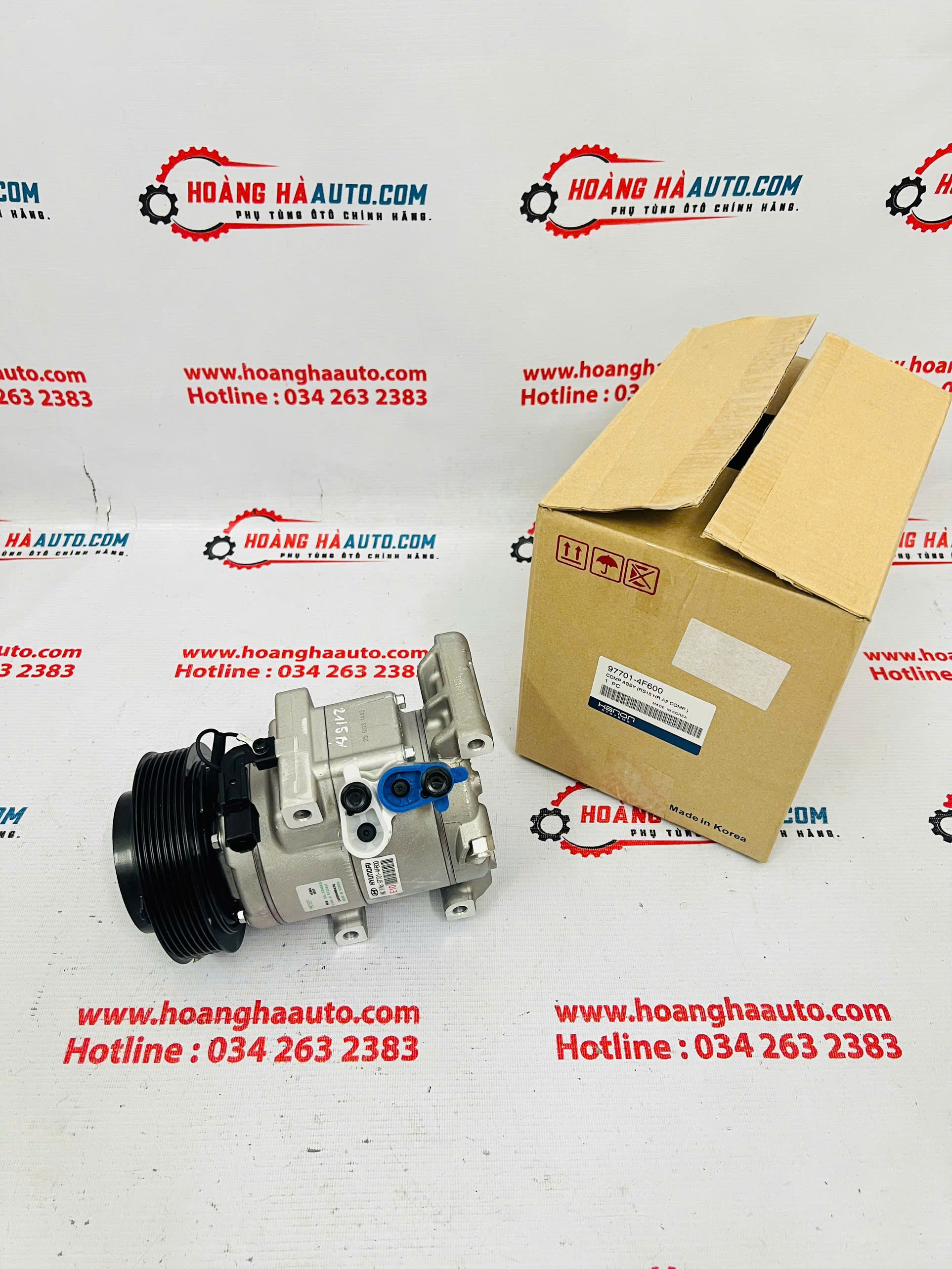 Lốc điều hòa Hyundai Porter 2016 thương hiệu HANON | 97701-4F600 977014F600