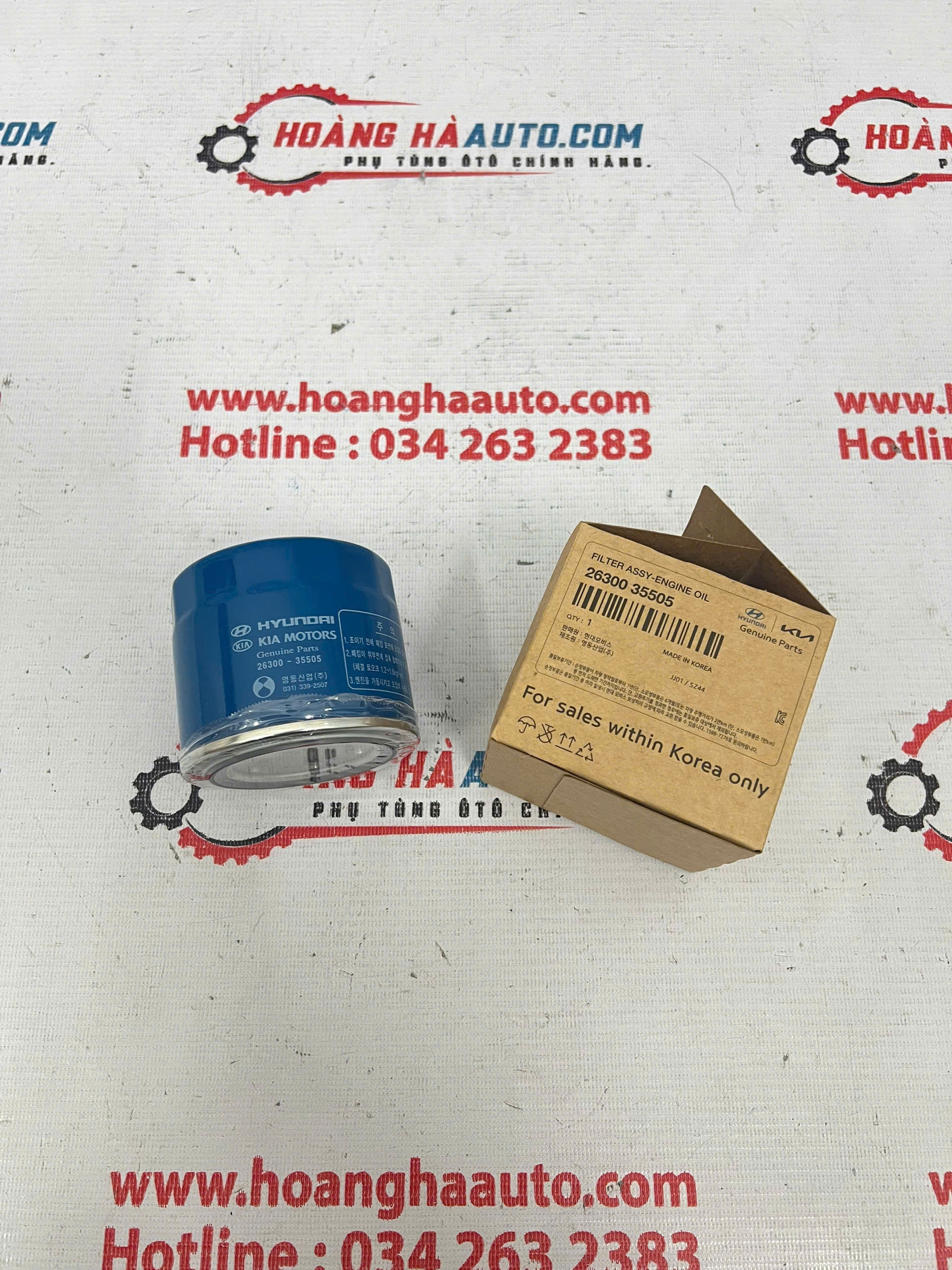 Lọc dầu Huyndai Elantra, Tucson, Santafe Xịn Chính Hãng | 26300 35505 2630035505
