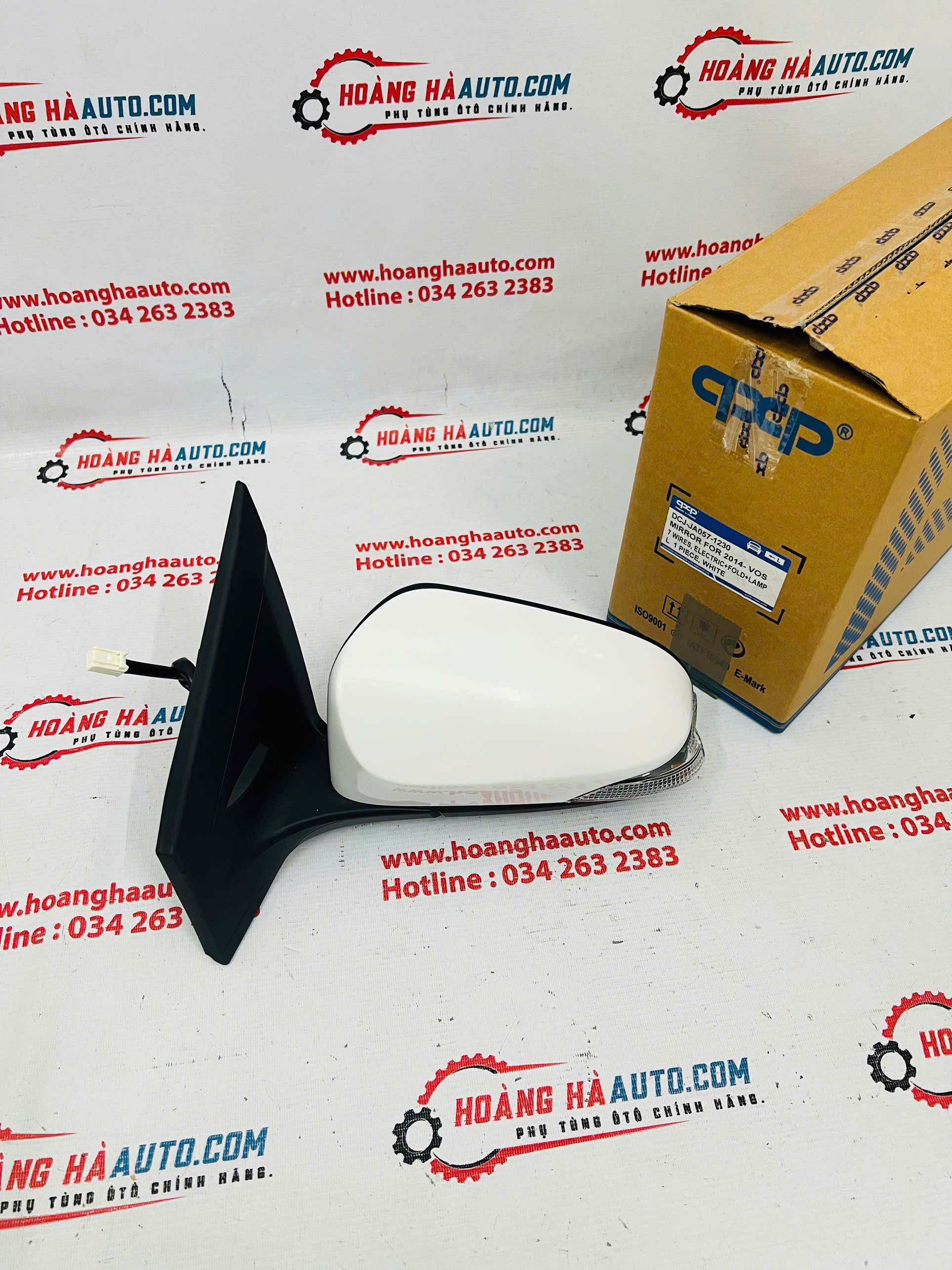 Gương chiếu hậu LH ( có xi nhan ) Toyota Vios 2014-2020 thương hiệu QXP | DCJ-JA057-1230 DCJJA0571230