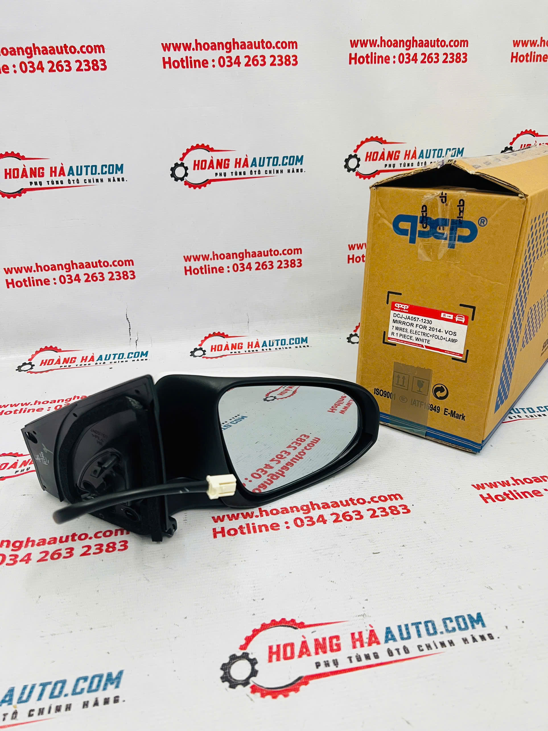 Gương chiếu hậu LH ( có xi nhan ) Toyota Vios 2014-2020 thương hiệu QXP | DCJ-JA057-1230 DCJJA0571230