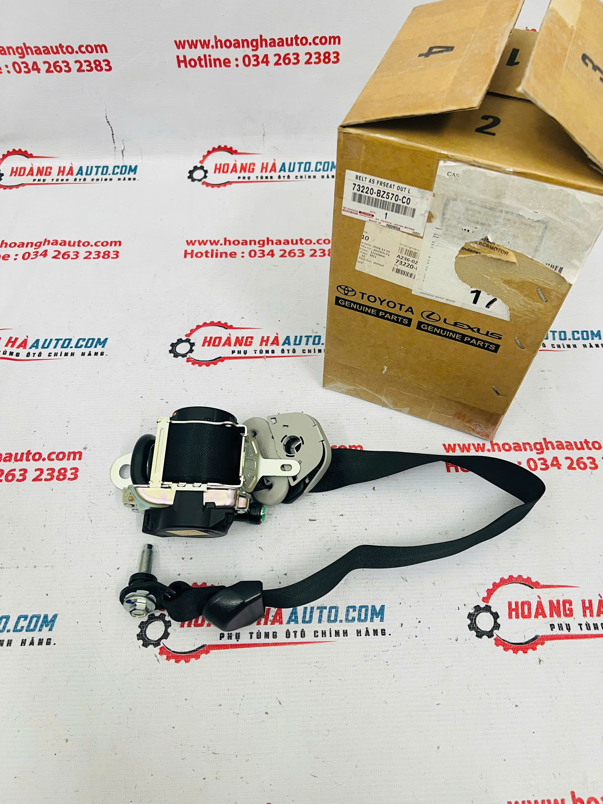 Dây đai an toàn trước LH Toyota Raize 2022-2024 Xịn Chính Hãng | 73220-BZ570-C0 73220BZ570C0