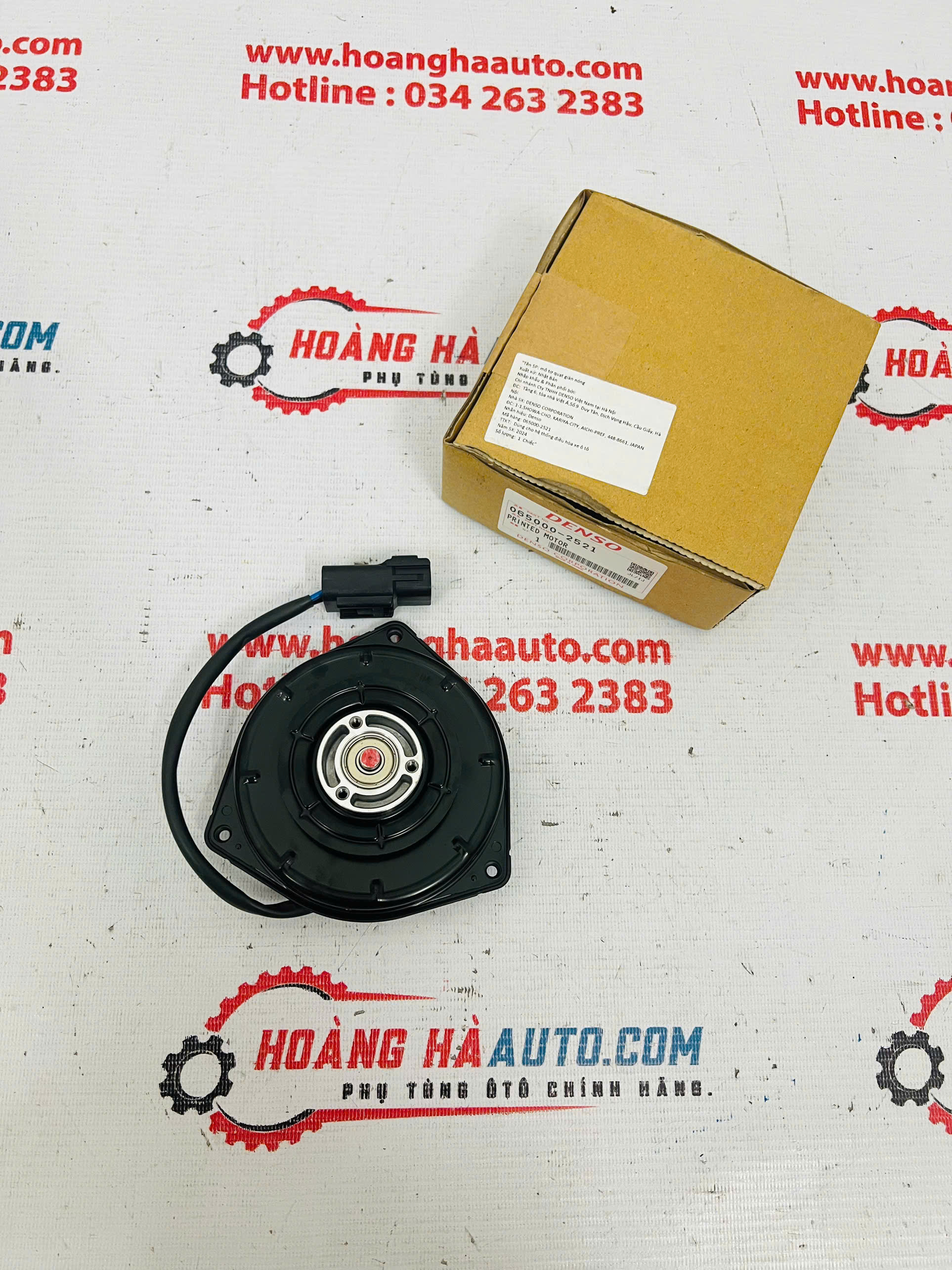 Moto quạt dàn nóng Toyota Prado 2008 - thương hiệu Denso | 065000-2521 0650002521