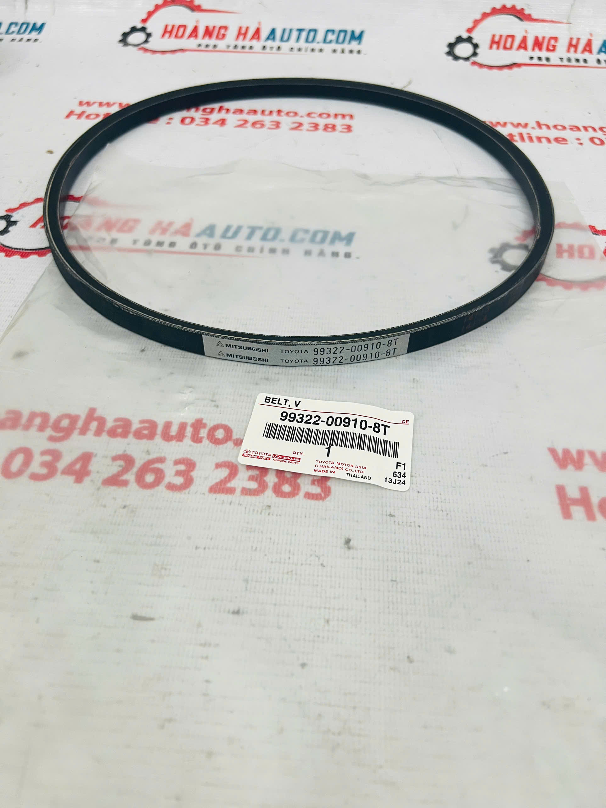 Dây curoa điều hòa Toyota Land Cruiser 1FZ Xịn Chính Hãng | 99322-00910-8T 99322009108T