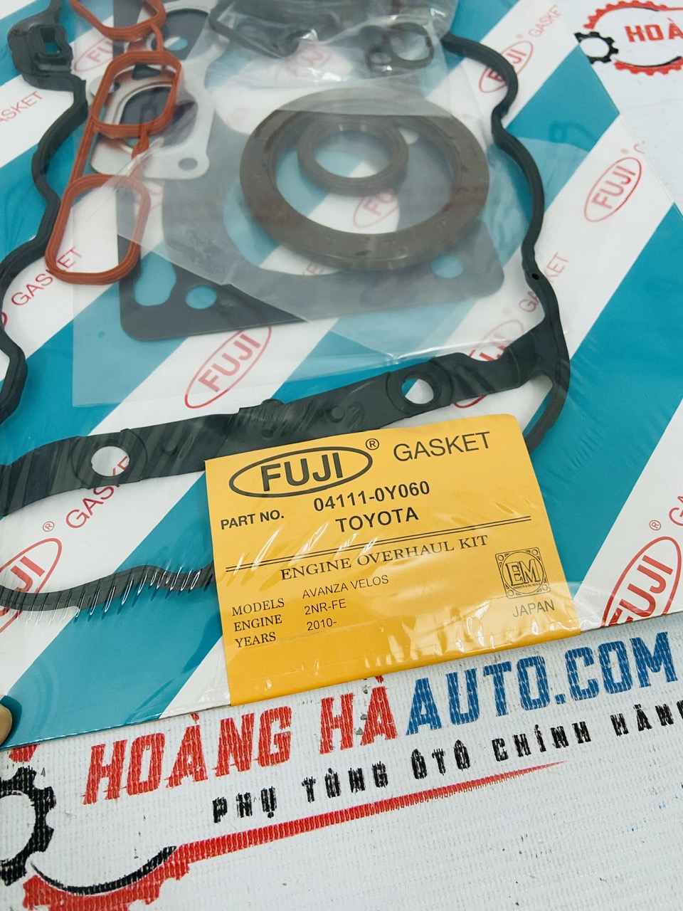 Bộ gioang đại tu Toyota Avanza - Veloz 2NR-FE 2020-2024 thương hiệu FUJI | 04111-0Y060 041110Y060