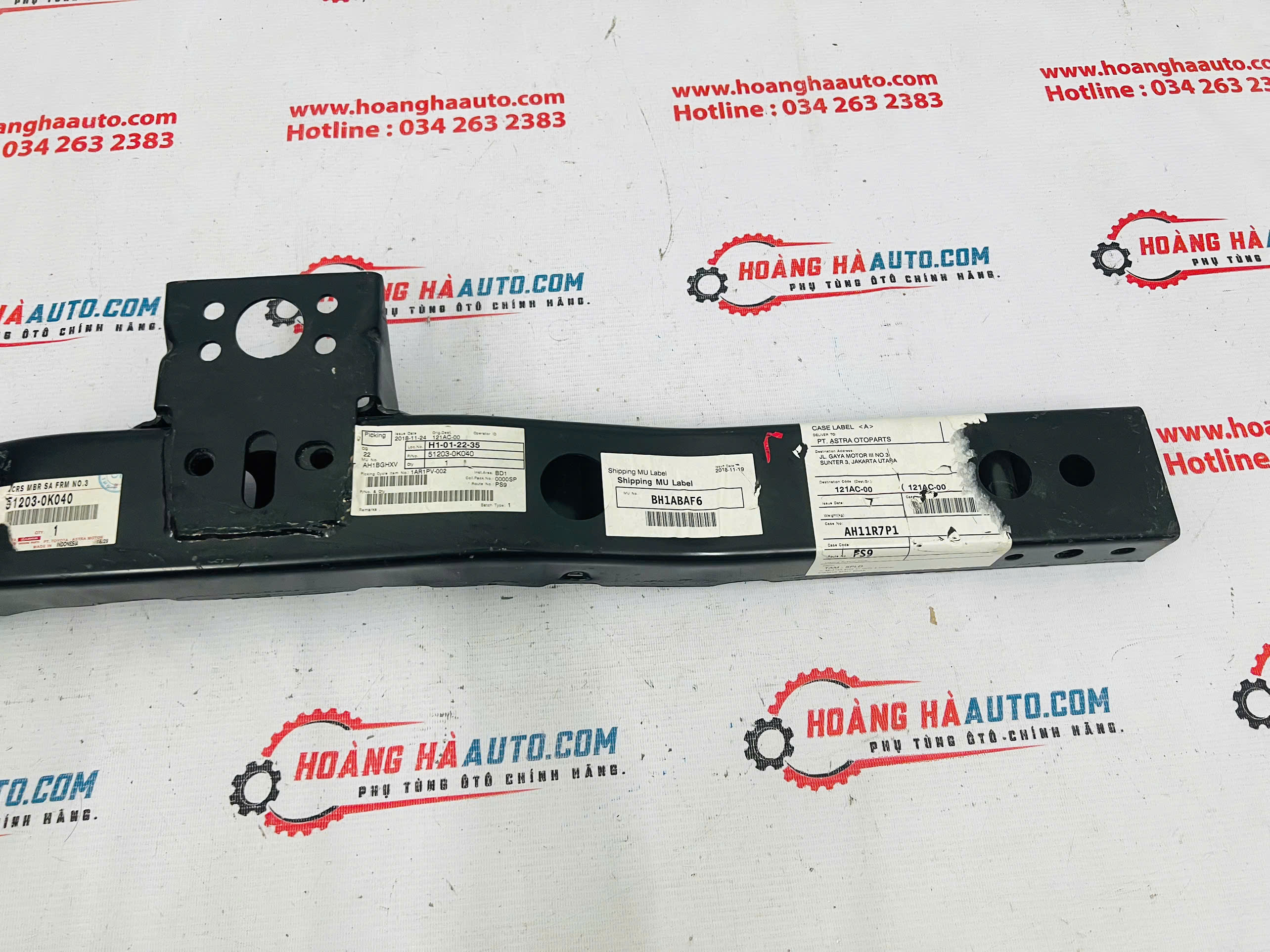 Thanh ngang đỡ chân hộp số Toyota Innova 2008-2015 Xịn Chính Hãng | 51203-0K040 512030K040