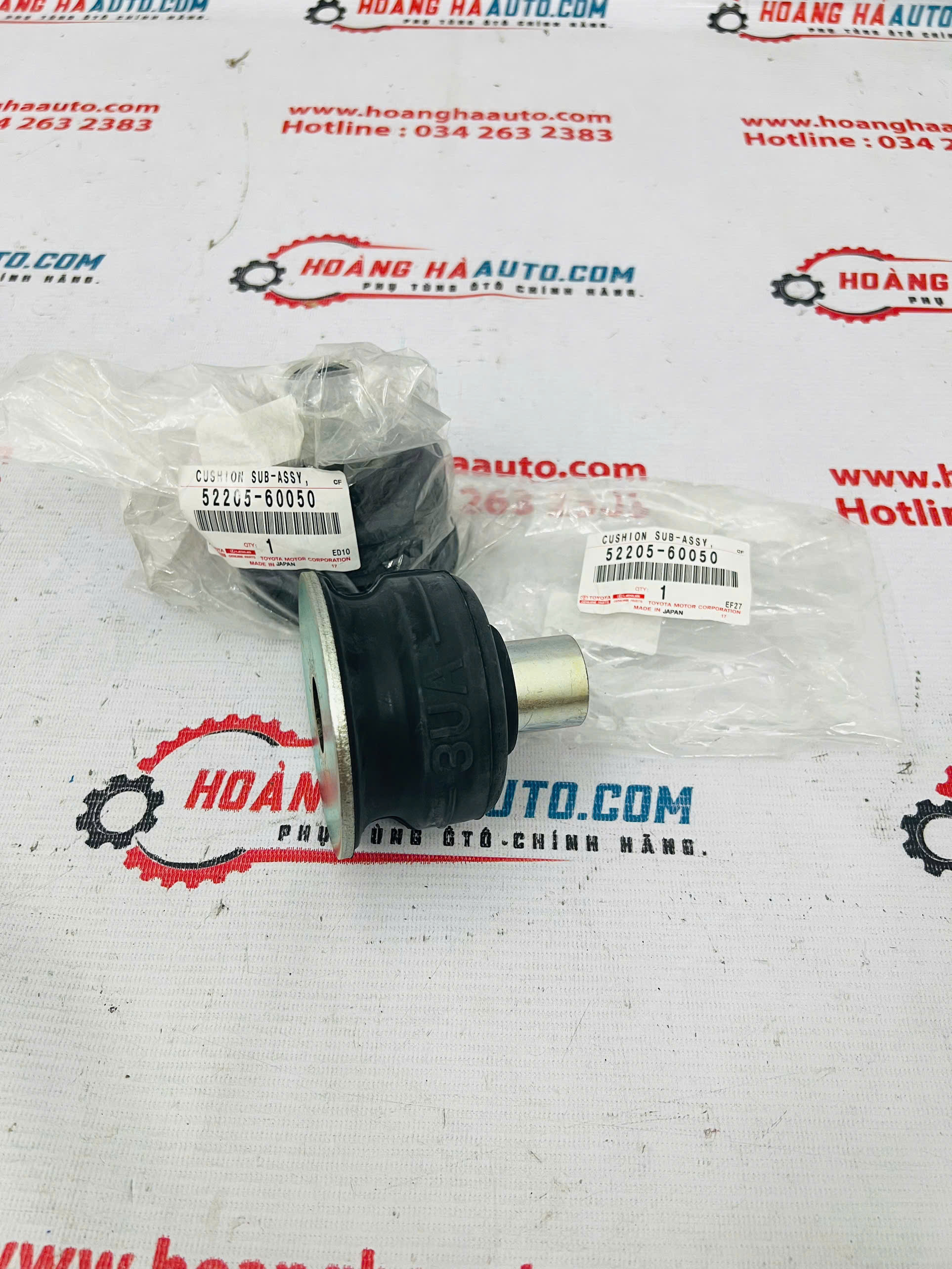 Cao su giảm chấn khung xe vị trí số 3 (trên) Lexus xịn chính hãng | 52205-60050, 5220560050