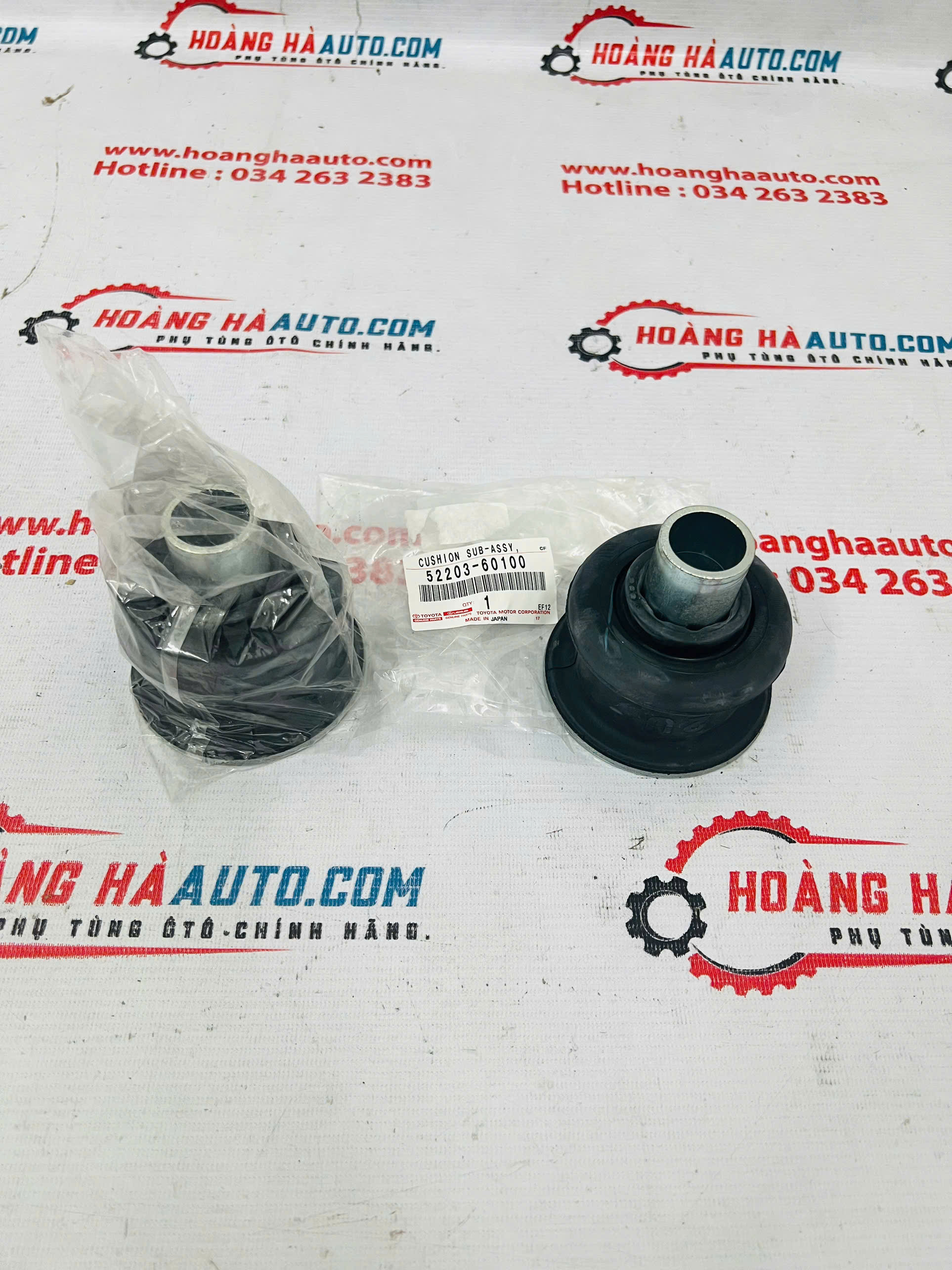 Cao su giảm chấn khung xe vị trí số 2 (trên) Lexus xịn chính hãng | 52203-60100 , 5220360100