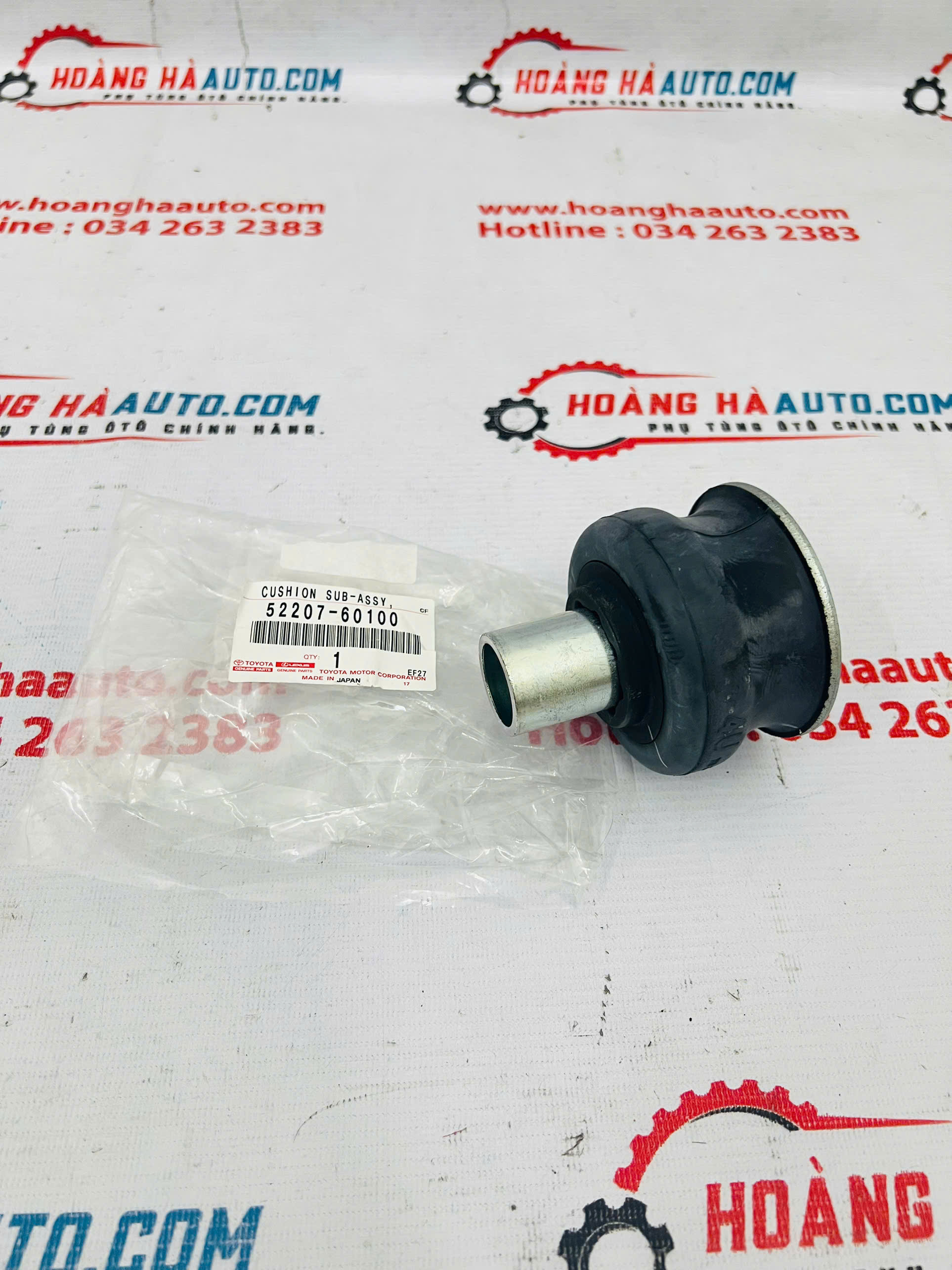 Cao su giảm chấn khung xe vị trí số 5 (trên) Lexus xịn chính hãng | 52207-60100 , 5220760100