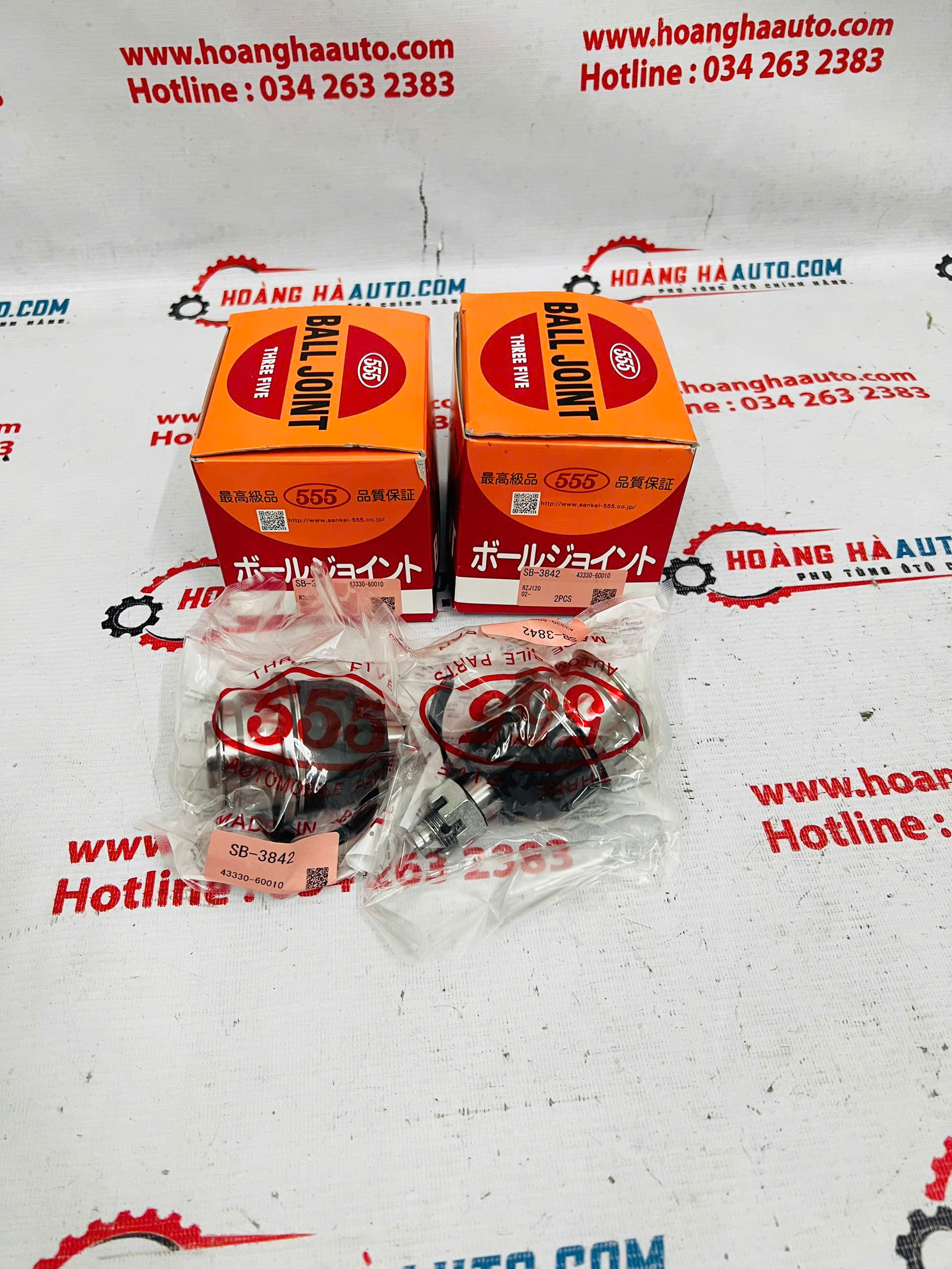 Rotuyn đứng dưới Toyota  LandCruiser Prado 2002 Chính hãng 555 japan | 43330-60010 , SB-3842 , 4333060010 , SB3842