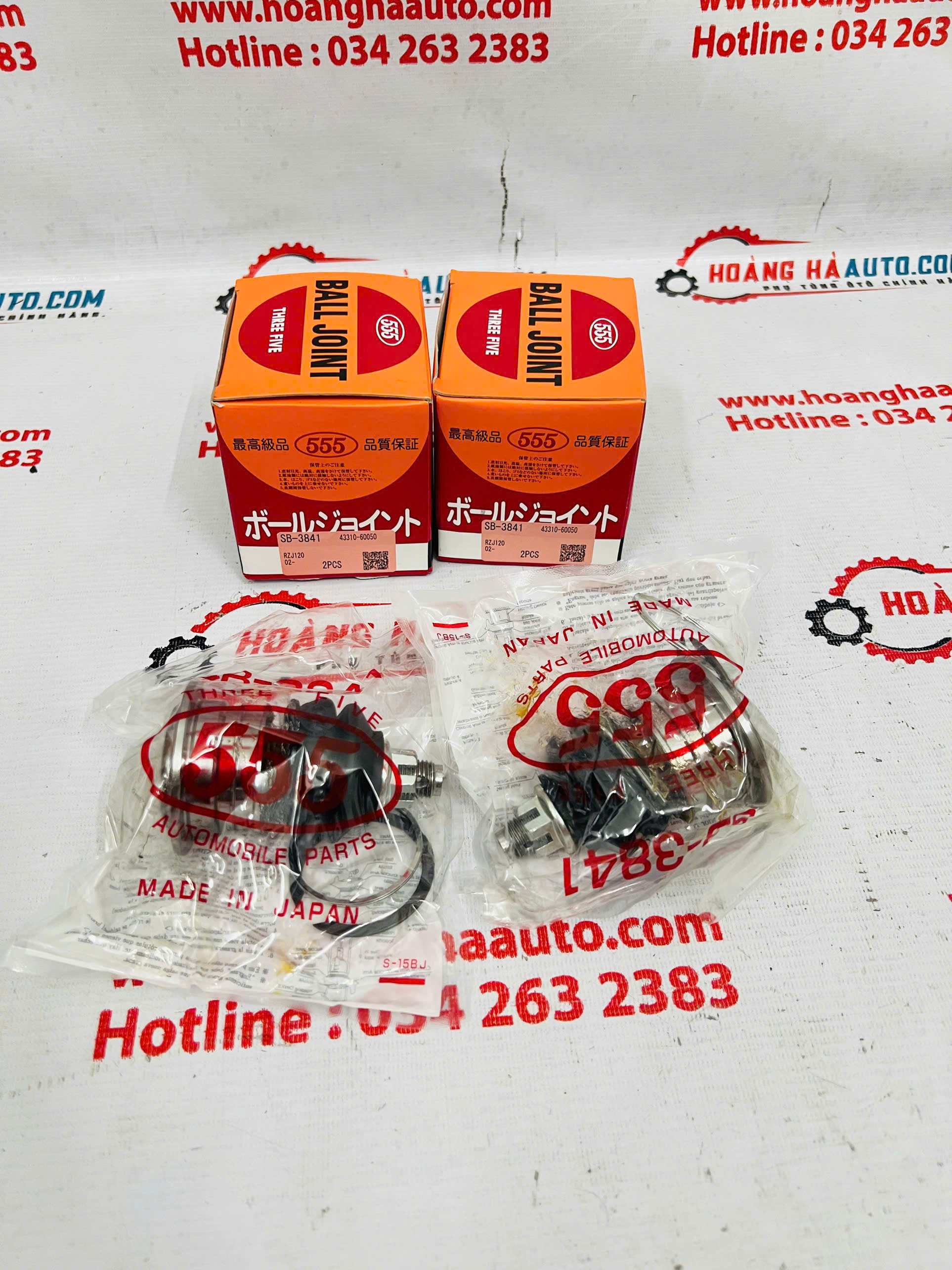 Rotuyn đứng trên Toyoya Landcruiser Prado 2002 Chính hãng 555 Japan | 43310-60050 , SB-3841 , 4331060050 , SB3841