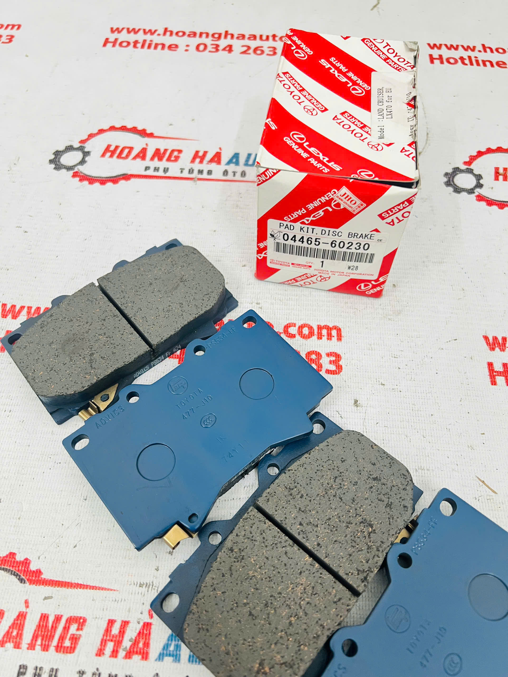 Má phanh trước Toyota Land FZJ100 Mới Xịn Chính Hãng | 04465-60230 0446560230