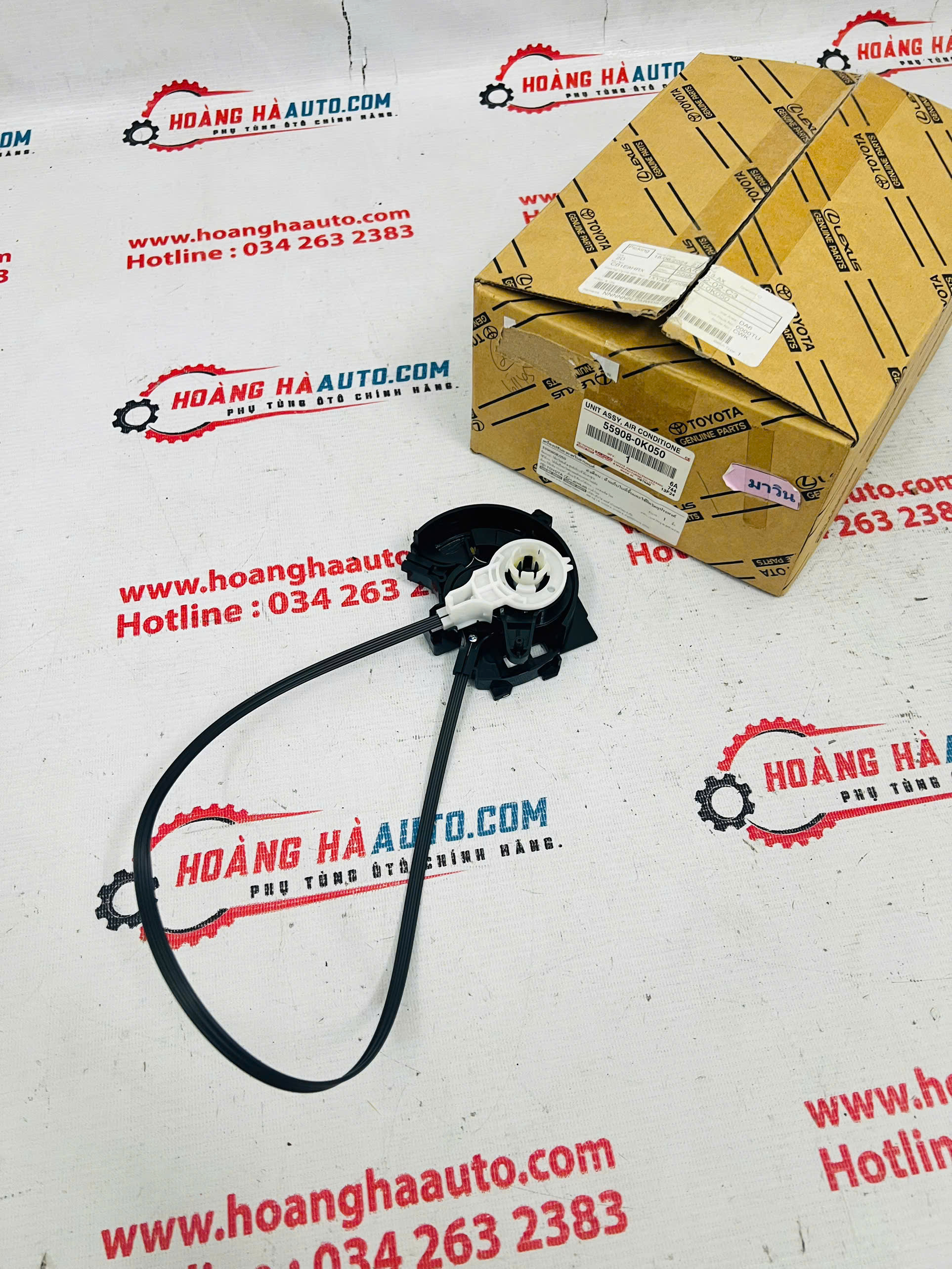 Cáp công tắc chỉnh điều hòa Toyota Fortuner 2012 Xịn chính hãng | 55908-0K050 , 559080K050