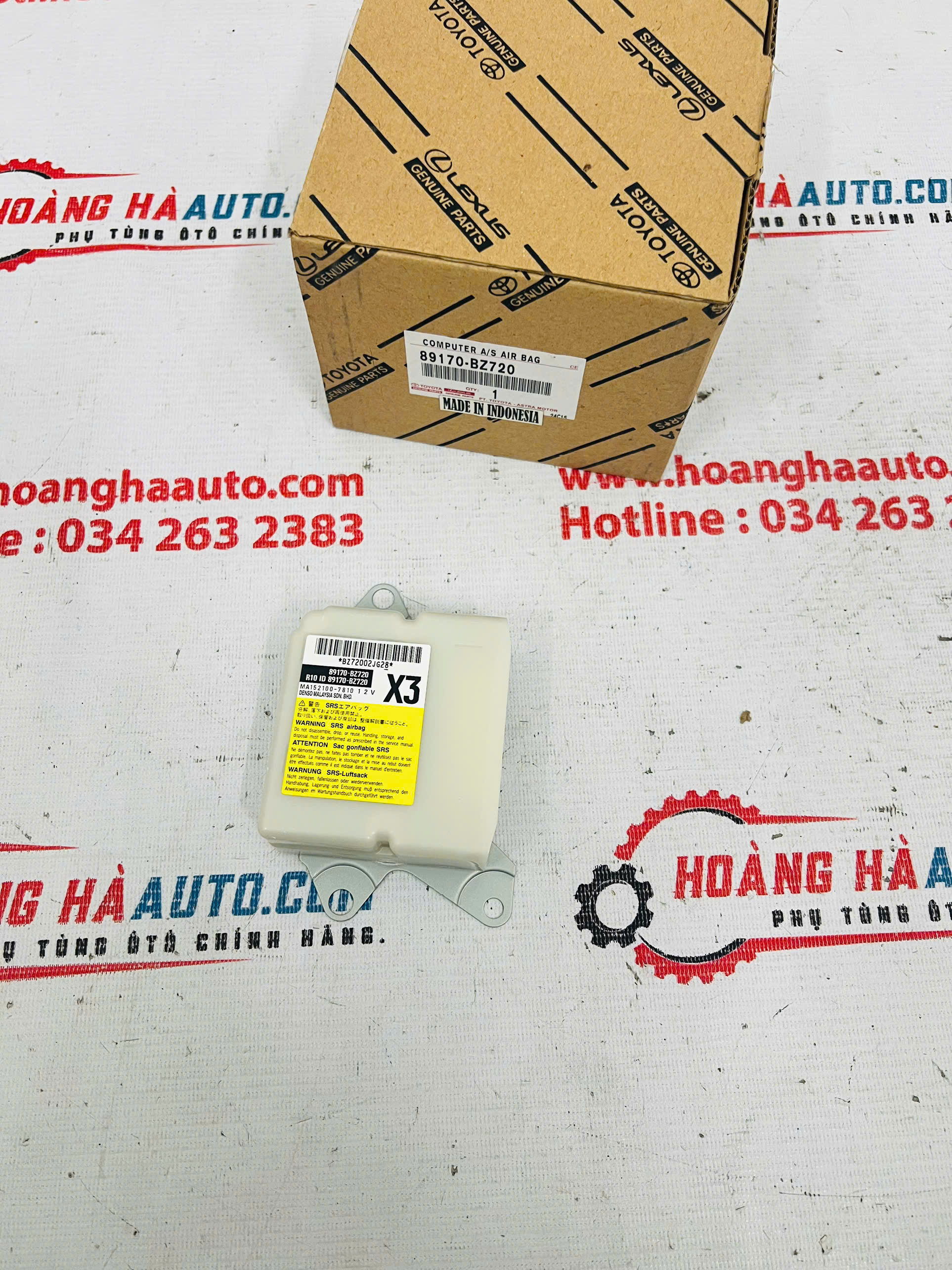 Hộp điều khiển túi khí Toyota Avanza 2022 Xịn chính hãng | 89170-BZ720 , 89170BZ720