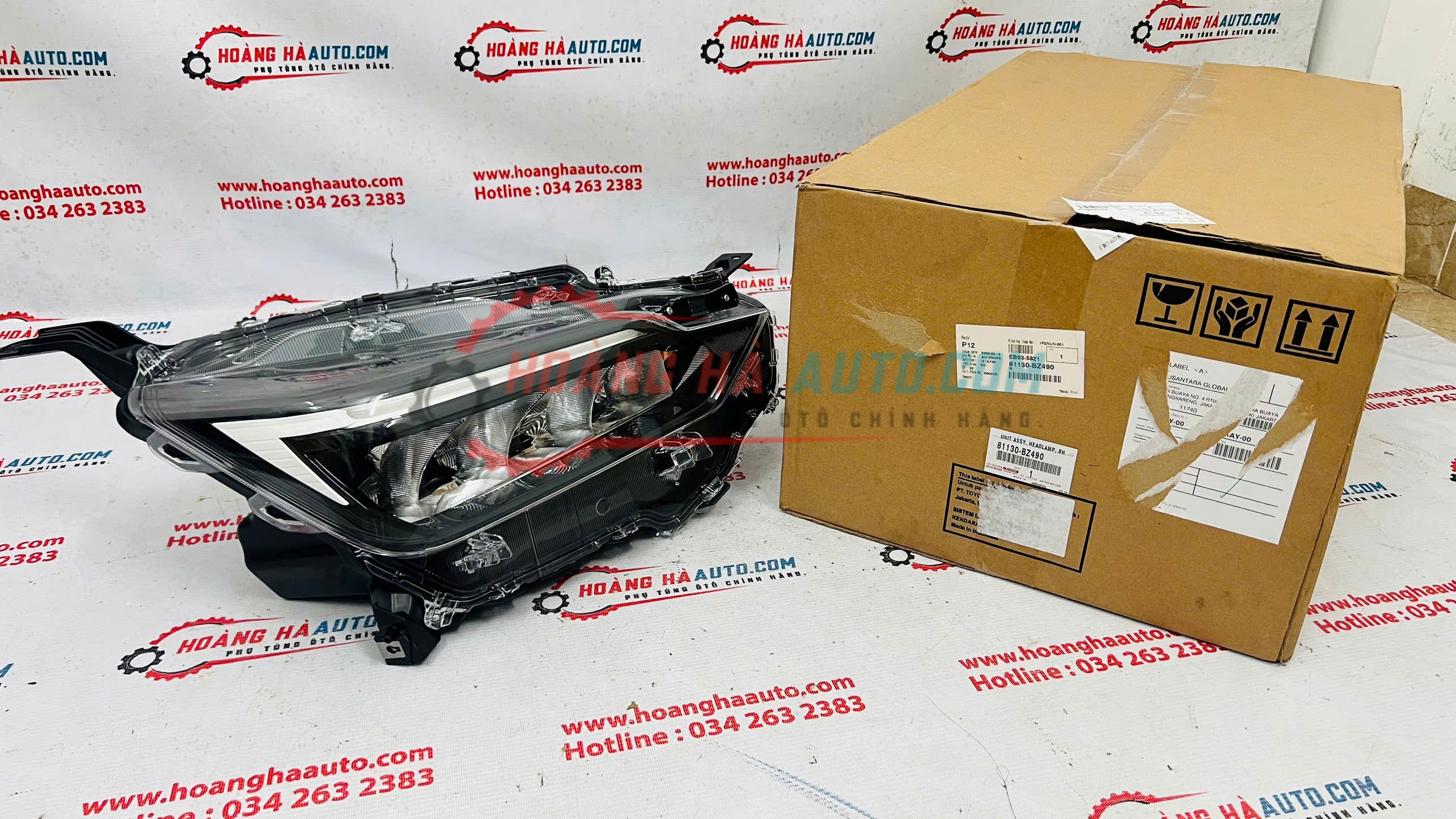 Đèn pha Toyota Wigo 2023 bên LH Xịn | 81130-BZ490 , 81130BZ490